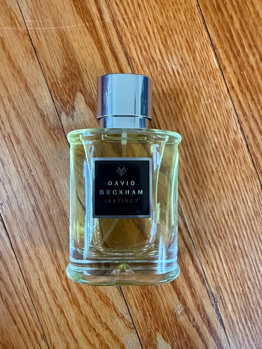 David Beckham Instinct Men's Cologne - Clear Glass Bottle with Silver Cap